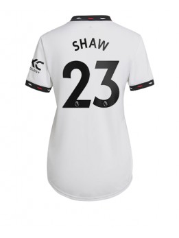 Manchester United Luke Shaw #23 Auswärtstrikot für Frauen 2022-23 Kurzarm